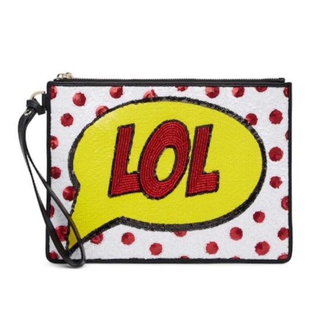 Alice + Olivia Lol Graphic Wristlet